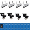 Solar Panel Mount Kit 12 cm and Accessories Black Anodised