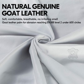 Vgo... Gardening Gloves for Women,Puncture-proof,Thornproof,Safety Work Gloves for Weeding,Digging,Touchscreen,Goat Leather(S,Green,GA7454)