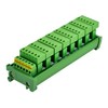 DIN Rail Mount 10A/300V Pluggable Screw Terminal Block Distribution Module
