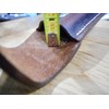Leather Brown 5" knife sheath.Buffalo nickel snap - fits Buck
