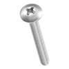 METALLIXITY Machine Screws Phillips Head(M4-0.7x30) 50Pcs, 304 Stainless Steel Round