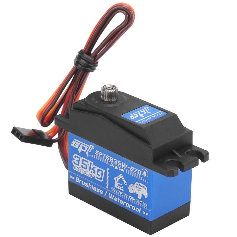 35KG RC Waterproof Brushless Motor Gear Servo Replacement for 1/8