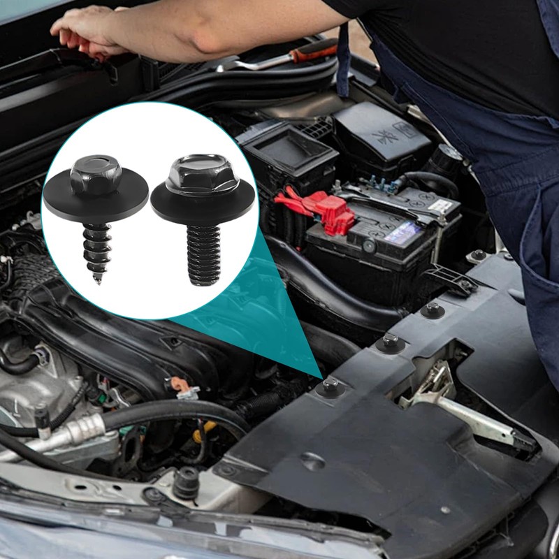 Pack of 100 Sheet Metal Nut Screw Nut Clip Kit,