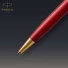Parker Sonnet Ballpoint Pen | Red Lacquer with Gold Trim