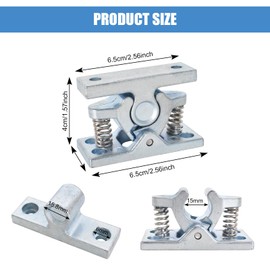 Zinc Alloy Door Stop Outdoor, Door Holder with Spring, Stainless Steel Door Stop Caravan, Heavy Duty Door Stop, Caravan, Motorhome Door Stop, for Garden, Bedroom, Living Room