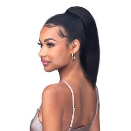 BOBBI BOSS Unprocessed Human Hair Ponytail Straight 12" (Redish Auburn 350)