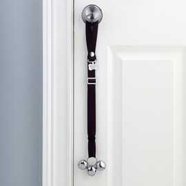 PoochieBells Adjustable Size Dog Doorbell for Potty Training Dog-Safe Bells with Perfect Distinct Bell Sound Made in USA Durable Strap w/Trainer Endorsed Instructions for Puppies and Dogs