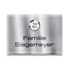 Metzler Surface-mounted doorbell made of stainless steel with bell push