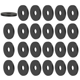 PATIKIL Multi Purpose Rubber Spacer, 24 Pcs 12mm ID x 40 OD x 4mm T Neoprene Round Anti-Vibration Isolation Pads Isolator Rubber Bushings Spacer Washer for HVAC Bolts Car Accessories
