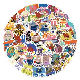 50Pcs Zootopia Judy Hopps Nick Wilde Stickers for Gifts Water Bottles Cup Laptop Phone Guitar Car Motorcycle Bike Skateboard Luggage Box JHSL