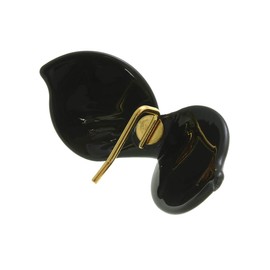 VingTAINE H7217-BK- Tortoise Shell Style Twist Ribbon Hair Cuff, Pony Hook, Hair Hook, Hairband, Just Insert, Marble Hair Accessory