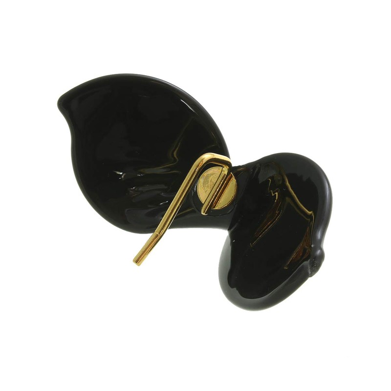 VingTAINE H7217-BK- Tortoise Shell Style Twist Ribbon Hair Cuff, Pony