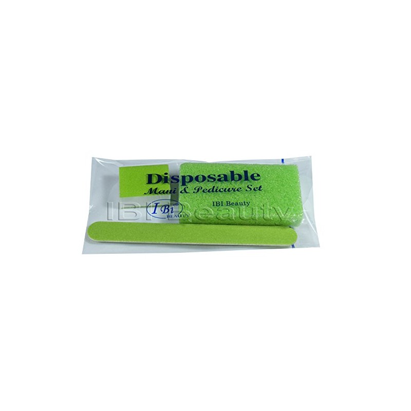 IBI Disposable Manicure & Pedicure Sets (Small File, Mini Buffer