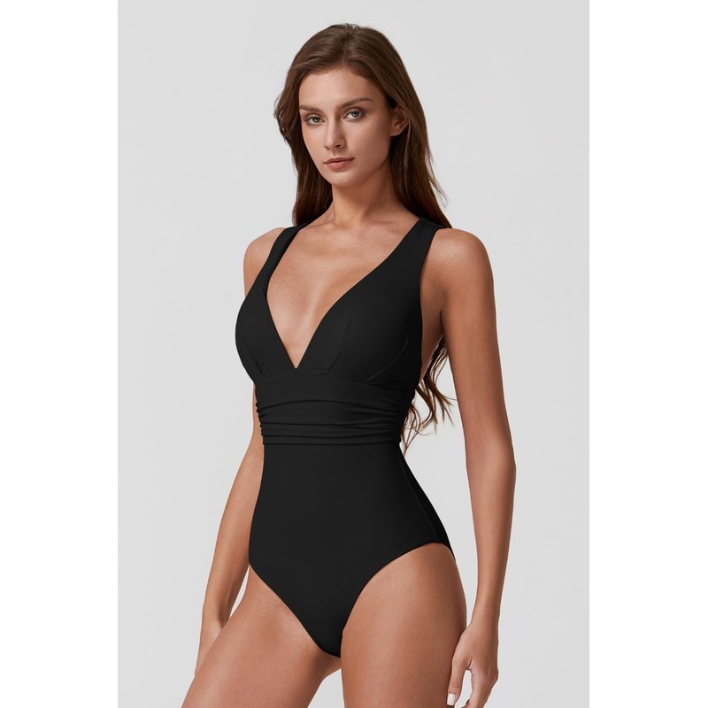 QINSEN - Traje de baño sexy de una pieza con