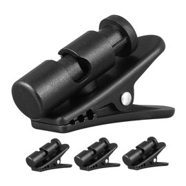 jojofuny 4pcs Earphone Cable Clips Heavy-Duty Headphone Wire Management Clips for Securely Fixing Earphone Cables to Clothing for Active Use and Prevention