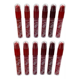 Huxia Beauty Labial Doble Punta Mate Indeleble Liquido Y Barra 12 Pz