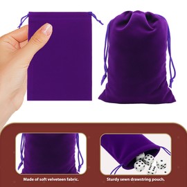 Mandala Crafts Mini 2x3 Purple Velvet Drawstring Bags - 100 Tiny Velvet Drawstring Pouches Bulk for Party and Wedding Favor, Gift Wrapping, Packaging, and Jewelry Gift Bags