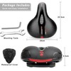 Hmfmdy Bicycle Saddle, Bicycle Saddle with Double Spring, Ergonomic Bicycle