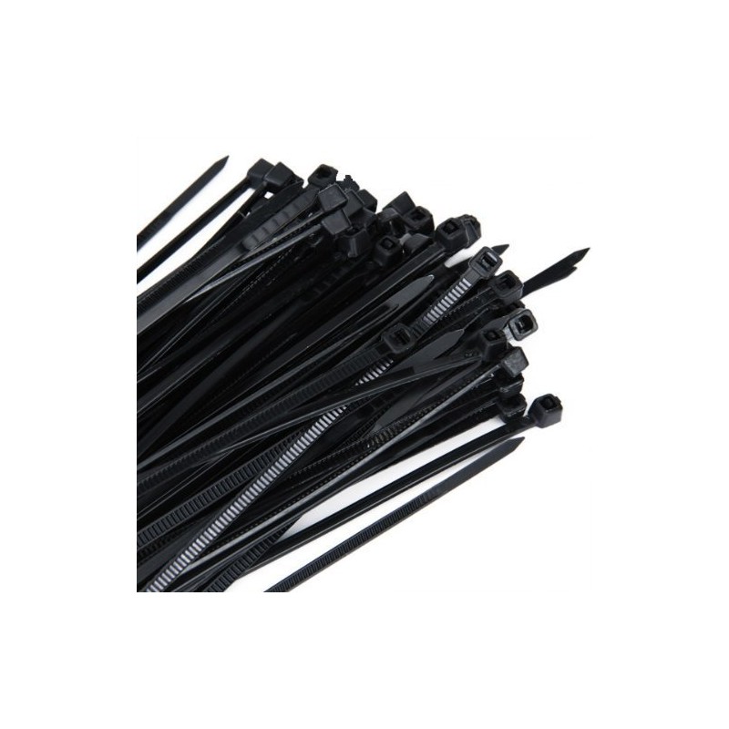 Yammy Nylon Cable Ties (Wearproof Type), 7.9 x 0.1 inches
