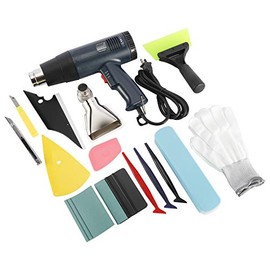 NovelBee Car Vinyl Wrap Tool Kits with Heat Gun,Squeegees,Scraper,Utility Knife and Blades for Film Window Wrapping Tint Installing
