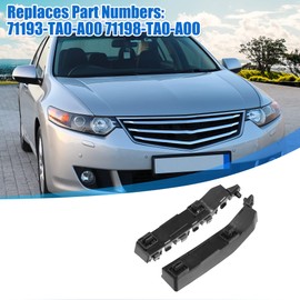 X AUTOHAUX Pair Front Bumper Bracket Retainer Spacer Mounting Support Driver and Passenger Side 71193-TA0-A00 71198-TA0-A00 for Honda Accord 2008-2012