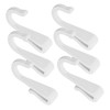 Kichvoe 6pcs Kitchen Wall Hooks Compact S Shape Plastic Hangers