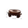 Mobestech Indoor Display Stand for Vases Decor Rustic Wood Base