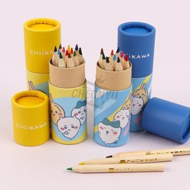 Hottracks Chiikawa Monjakgwi 12-Color Mini Wooden Colored Pencils (Random Ship) / 치이카와 먼작귀 12색 미니 원목 색연필 (랜덤발송)