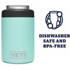 YETI Rambler Colster, Stainless Steel, Can Insulator, Drinks Holder, Seafoam,