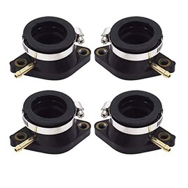 Autoparts Carburetor Intake Boot Set Replacement for Yamaha XJ550 Maxim XJ550R Seca 1981 1982 1983 Pack of 4