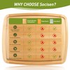 Bamboo Cutting Board Set Non Slip Feet Over Sink Tablas