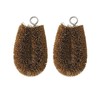Natural Palm Mini Tawashi Brushes - Set of 2 -