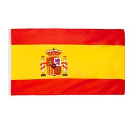Brubaker Hoisting Flag Spain Banner Flag 5ft x 3ft with Eyelets To Raise