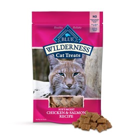 Petlewa Buffalo Wilderness Soft Moist, Grain Free, Cat Treats, Variety Pack - 3 Flavors 2 Pack (Chicken & Trout, Chicken & Salmon, Chicken & Turkey) - 2 Oz