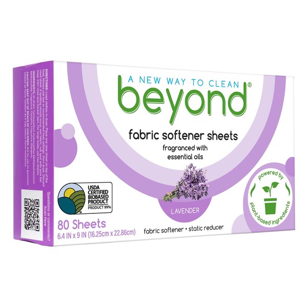 Beyond Fabric Softener Sheets (80 sheets) - Lavender Scent -