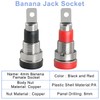 Xiatiaosann 12 Pcs Banana Jack Socket, Female Banana Plug Connector,