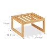 Relaxdays Bamboo Cabinet Insert, H x W x D: 14