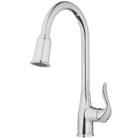 Aqua Vista H70K-51D-AV-CH Kitchen Sink Faucet, High Arc Pull-Down Polished Chrome