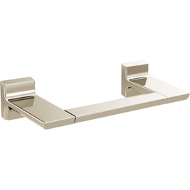 DELTA Pivotal 8 inch Mini Towel Bar, Polished Nickel, Bathroom Accessories, 79908-PN