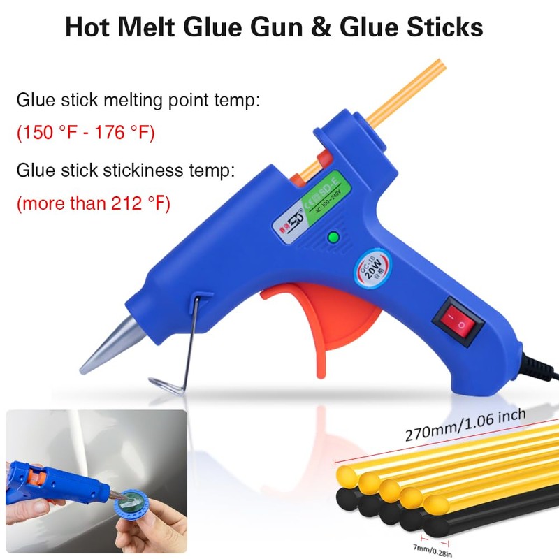 Gliston Auto Dent Puller Kit - Adjustable Golden Dent Remover
