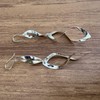 Agálea | Aretes largos de Plata ley .925 diseño Colgante