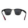 Polarized Premium Sporty Iconic Half Rim Sunglasses Matte Black