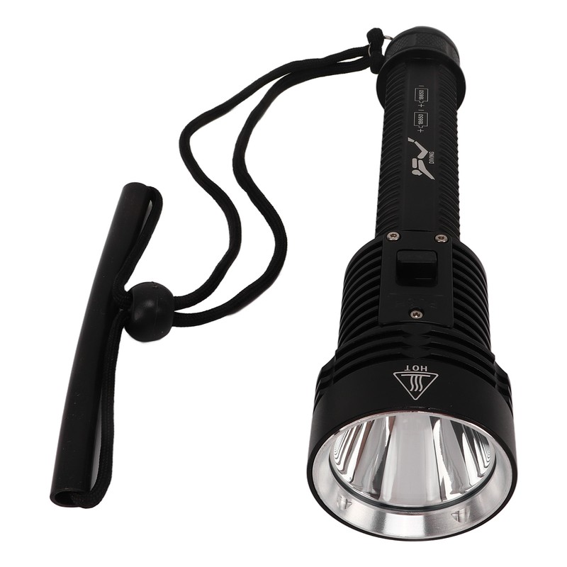 T40 Diving Flashlight Magnetron Switch Strong Light Dive Torch IPX8