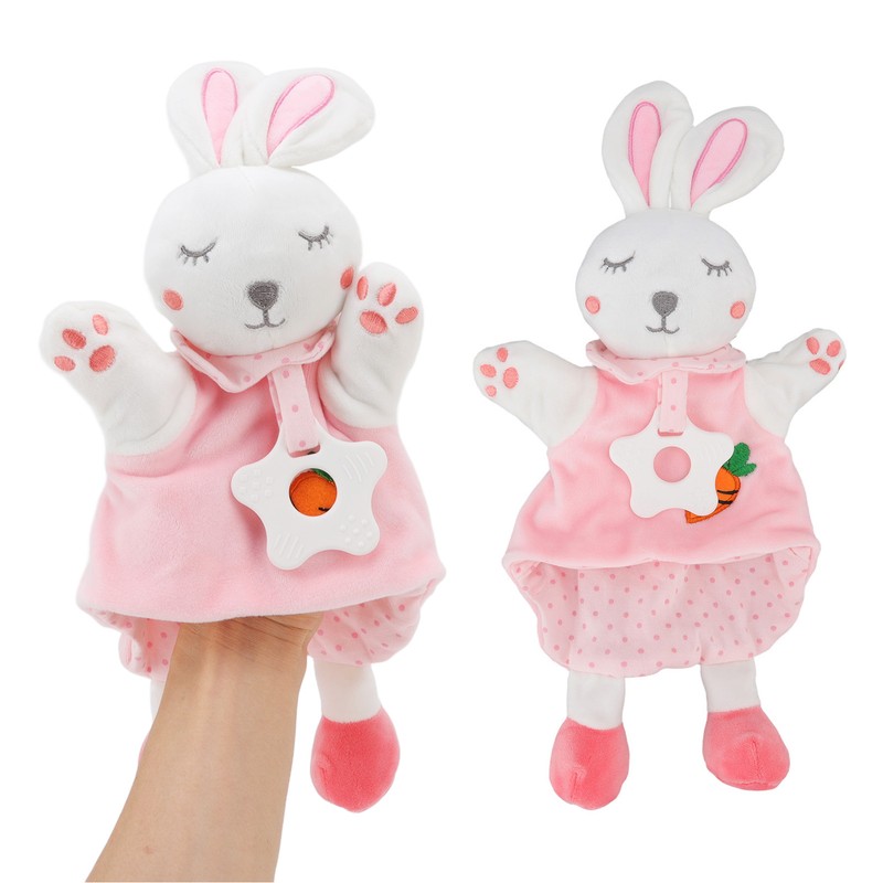 Baby Security Blanket Cute Bunny Baby Teething Stuffed Dolls Soft