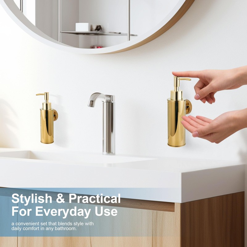 BGL Wall Mounted Soap Dispenser 304 Stainless Steel for Decoration