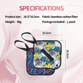 YMPEKA Pee Cloth for Women Hiking Pee Rag for Female Peeing Outdoor,Camping Washable Reusable Toilet Paper, Ecofriendly alt to Toilet Paper, Female Urination Solution(Floral Print)