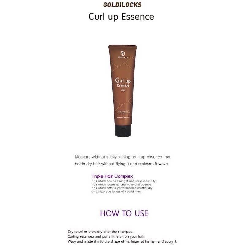 (KOREA) Goldilock Curl Up 150ml