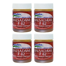 Pack 4 Pomadas De Balsadami F82 Frasco De 40g Hierbas
