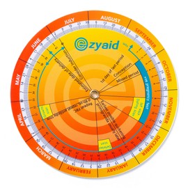 Ezyaid Pregnancy Wheel, Due Date OB-GYN Calculator with CRL, BPD, HC AC and FL Guide, EDC Wheel for Pregnant Women/Healthcare Providers
