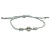 Adjustable Saint Benedict Medal Bracelet | Durable Light Grey Cord